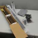 Black Hunter Recurve Bow and Arrow Set, GLURAK 60'' Wooden Takedown Recurve Bows Package, Archery Bow Kit for Target Practice and Hunting, Right Hand, 25Lb