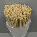 200Pcs 19.5" Natural Bamboo Skewers, Food Grade Wooden Skewers Sticks, Disposable BBQ Skewers for Grilling, Kabob, Fruit, Kitchen Crafting and Party Cooking Supplies, 5mm Thickened Long Bamboo Skewers