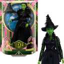 Mattel Universal Wicked Elphaba Fashion Doll & Accessories with Green Skin, Braided Black Hair, Posability & Removable Ballroom Look
