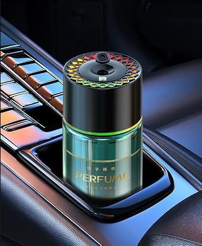 Intelligent car air freshener with its own rhythmic ambient light and star top, 120 ml large capacity, long lasting fragrance, premium cologne