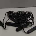 3-Prong 16FT Twin Extension Cord with 6 Outlets - Slim Design for Home Furniture, 16FT Double Cord 8 FT Each Side in Black Color