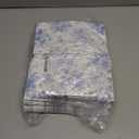 Sliner 50 Pieces White and Blue Floral Silverware Bags Paper Disposable Silverware Sleeves Blue Floral Cutlery Holder Chinoiserie Utensil Pouch Table Decoration for Wedding Cocktail Guest Tea Party
