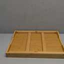 Youpehom Bed Tray Table with Folding Legs,Bamboo Breakfast in Bed for Kitchen Serving Tray,Sofa,Eating,Used As Laptop Desk Snack Tray (Bamboo, Medium)