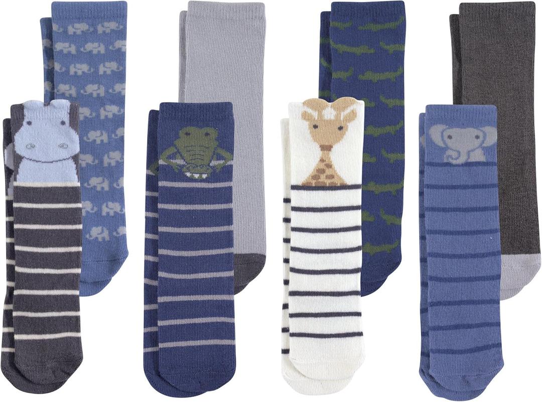 Hudson Baby Baby Girls' Cotton Rich Knee-high Socks (6-12 Months, Safari Boy) Hudson Baby Baby Girls' Cotton Rich Knee-high Socks (6-12 Months, Safari Boy)