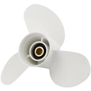 AYWSTC Outboard Propeller for Yamaha Engine 50/60/70/75/80/85/90/115/130HP, 15 Spline Tooth, RH, Boat Motor Aluminum Alloy Propeller Replacement # 6E5-45945-01-EL, 13 1/4x17-K Gearcase