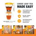 Tiesta Tea Ultimate Live Loose Leaf Kit, Tea Starter Kit with High to Non-Caffeinated Blends, Hot & Iced Brews, Includes Black, Green, Herbal Sample Bags and 16oz Brewmaster Dispensing Infuser