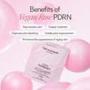 The Face Shop Rose PDRN Pink Collagen Face Mask, Korean Glass Skin Essential, Hyaluronic Acid for Moisturizing & Skin Elasticity, Firming, 4EA