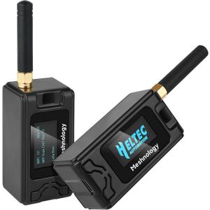 Meshnology 2 Pack ESP 32 Lo Ra V3 Development Board + 1100mAh Battery + Protect Case Set - with 915MHz Antenna and SX 1262 Lo Ra V3 Devices for Mesh Tastic Ar duino Lo Rawan IoT (N30 Version, Black)