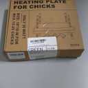 Brooder Plate for Chicks, 10" x 10" Chick Brooder Heater with Anti-Roost Cone Red
