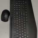 Wireless Keyboard and Mouse Combo - Full-Sized Ergonomic Keyboard with Wrist Rest, Phone Holder, Sleep Mode, Silent 2.4GHz Cordless Keyboard Mouse Combo for Computer, Laptop, PC, Mac, Windows -Trueque (1 Pack, Black)