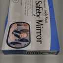 BOEYOS Baby Car Mirror, Safety Car Seat Mirror for Rear Facing Infant, Clear Wide View, 360Rotation, Easily Observe the Baby Move, Secure, Shatterproof, Crash Tested and Certified (Black)