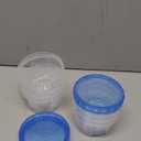 6 Pack-17oz Freezer Storage Containers, Plastic Food Storage Containers with Twist Top Lids, BPA Free and Reusable Soup Containers with Lid, Microwave and Dishwasher Safe