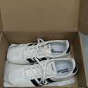 Adidas Women's Barreda Low (10.5, White/Black/Warm Vanilla)