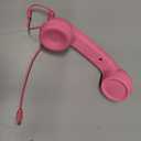 Retro Phone Handset for iPhone & Android,2026 New Cell Phone Receiver with Microphone & Speaker, Classic Vintage Old School Telephone Receiver for Mobile Phones,90s Style Prop for Photos (Pink)