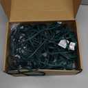 C9 Multicolor Christmas Pathway Lights,38FT 25 Pcs Multicolored Extendable Waterproof Christmas Walkway Lights with Multicolor Bulbs and Stakes for Outdoor Lawn Garden Sidewalk Xmas Decorations