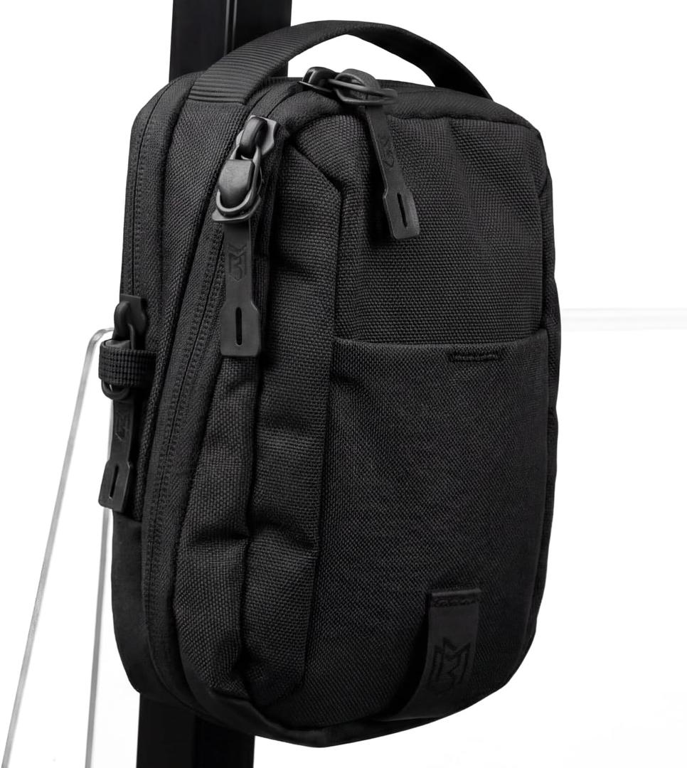 Magnetic Crossbody Sling Bag for Men & Women | Golf, Gym & Travel | Water Resistant Nylon