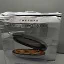 Chefman Everything Maker & Pizza Oven  1440W Countertop Electric Pizza Maker with 12 Nonstick Cooking Plates, Plus Makes Quesadillas, Omelettes and More, with Indicator Lights and Vertical Storage (13" x 15" x 4", Concrete)