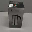 Expresso Stainless Steel Stovetop Espresso Coffee Maker Percolator 12 Cup 600ml Portable Italian Greca Cuban Coffee Maker for Big Family Home Office Camping, Work with Gas Electric Ceramic Stovetop