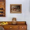 Gold Framed Wall Art Vintage Harvest Apples Still Life Canvas Art Farmhouse Fruits Picture Wall Decor Antique Prints Rustic Paintings Country Artwork for Bedroom Bathroom Living Room 16x24 Inch