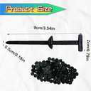 2 x cable tie buckle,nylon universal cable tie buckle,Heavy Duty Nylon Zip Ties  Self-Locking UV Resistant Cable Ties for Car, Home, DIY  3.5" Black Universal Wire Ties (2025 Upgrade) (100, black)