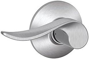 SCHLAGE F10 SAC 626 Sacramento Passage Lock Lever, Satin Chrome