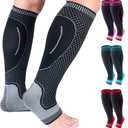 Compression Socks Calf Foot Sleeves for Ankle Heel Plantar Fasciitis Support Increase Blood Circulation Relieve Arch Pain Shin Splints Reduce Swelling