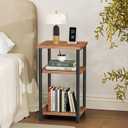 OLIXIS 3-Tier Small Side Tables for Small Spaces, Set of 2, 2 Pack