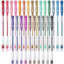 Mr. Pen- Metallic Gel Pens, 25 Unique Metallic Colors, Gel Pens for Adult Coloring Book