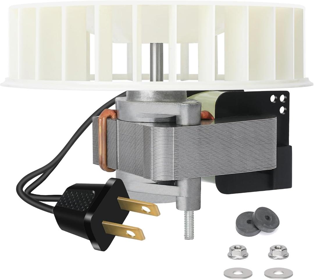 S97017646 Replacement Bathroom Exhaust Fan Motor (Model S99080592) and Blower Wheel - Compatible with Models 605P, 605RP, 665F, 665P, 665RF, 665RP, 665SP, 668P, 668RP, 9965, 9905 - Quiet & Powerful
