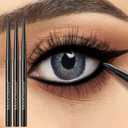 New 12 Pcs Black Eyeliner Pencil Gel Eyeliner Pen with Retractable and Waterproof Eye Liner for Bold and Defined Eye LinerBlack