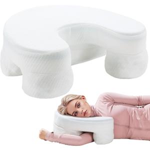 ROYALAY Side Sleeper Pillow with Arm Hole, Adjustable Shoulder Pillow for Side Sleepers, Memory Foam Arm Pillows for Adults, Ergonomic Side Sleeper Pillow for Shoulder Pain