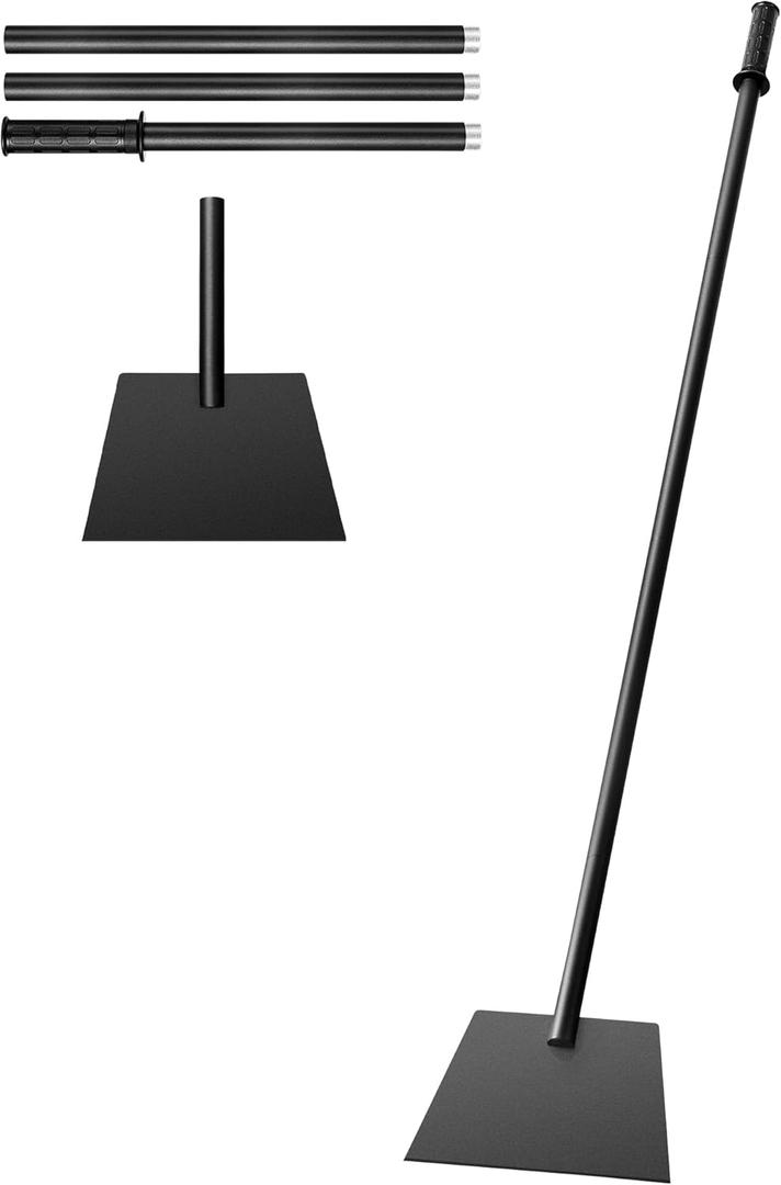 Bodkar Snow Shovel ice Scraper with Detachable Extension Pole, Adjustable 28.5–61in Handle, Large Blade for Snow & Ice Removal, AntiSlip Grip, MultiPurpose Outdoor & Survival Tool