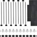 Fan Mounting Kit, Electric Mount Hold Down for Cooling Fan Transmission Cooler Radiator Fan Kit, Radiator Fan Zip Ties Clips Mounting Kit Universal for Most Car Vehicles (3PCS)