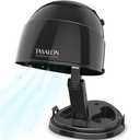 TASALON Portable Height Adjustable Hooded Hair Dryer, Black