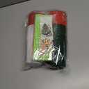 Ainibar 24 Pack Christmas Party Cups - 16oz Red, Green & White Stadium Cups with 24 Paper Straws, Festive Designs for Holiday Celebrations