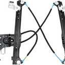 HICKS 741-578 Rear Driver Left Side Power Window Regulator with Motor Compatible with 2002-2006 Chevy Avalanche 1500 2500, 2001-2006 Chevy Silverado 1500, 2000-2006 Chevy Suburban 1500 2500