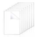 10 Pack Clear Acrylic Sheet 8x12" 2mm Thick Transparent Plastic Acrylic Board Rectangular Clear Acrylic Panel Cast Plexiglass Sheet Glass Replacement for DIY Display Projects, Craft, Photo Frame
