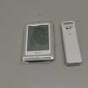 Indoor Outdoor Thermometer Hygrometer Wireless Weather Station, Temperature Humidity Monitor Battery Powered Inside Outside Thermometers with 330ft Range Remote Sensor and Backlight Display (White+Grey)