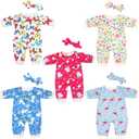 14-18 inch Doll Clothes and Accessories with Headband 5-Packs for 14-18 inch Doll (Not Include Doll)