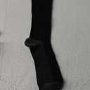 Merino Wool Compression Socks for Women Men (2/3 Pairs) Knee High Winter Thermal Thick Warm for Nurse Pregnant Travel (XX-Large, Black With Taupe Gray (2 Pairs))