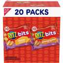 RITZ Bits Cheese and RITZ Bits Peanut Butter Sandwich Crackers Variety Pack, Lunch Snacks, 20 Snack Packs, BB August 13 2026