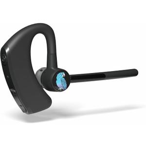 BlueParrott M500XT Mono Bluetooth Headset, 93% NoiseCancelling AIPowered DualMic, OpenEar Design for Rideshare & Delivery Drivers, IP54Rated, 11 Hours Talk Time, Black