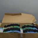 Windyun 100 Pcs Wine Gift Bags with Handle Reusable Small 13.8x3.5x3.9 Inches Liquor Bottle Totes Bulk for Birthday Wedding Christmas Holiday Party (Iridescent)