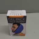 LotFancy Face Ice Pack Wrap for TMJ, Wisdom Teeth, with 4 Reusable Hot Cold Therapy Gel Packs, Pain Relief for Head, Oral and Facial Surgery, Dental Implants, Blue 