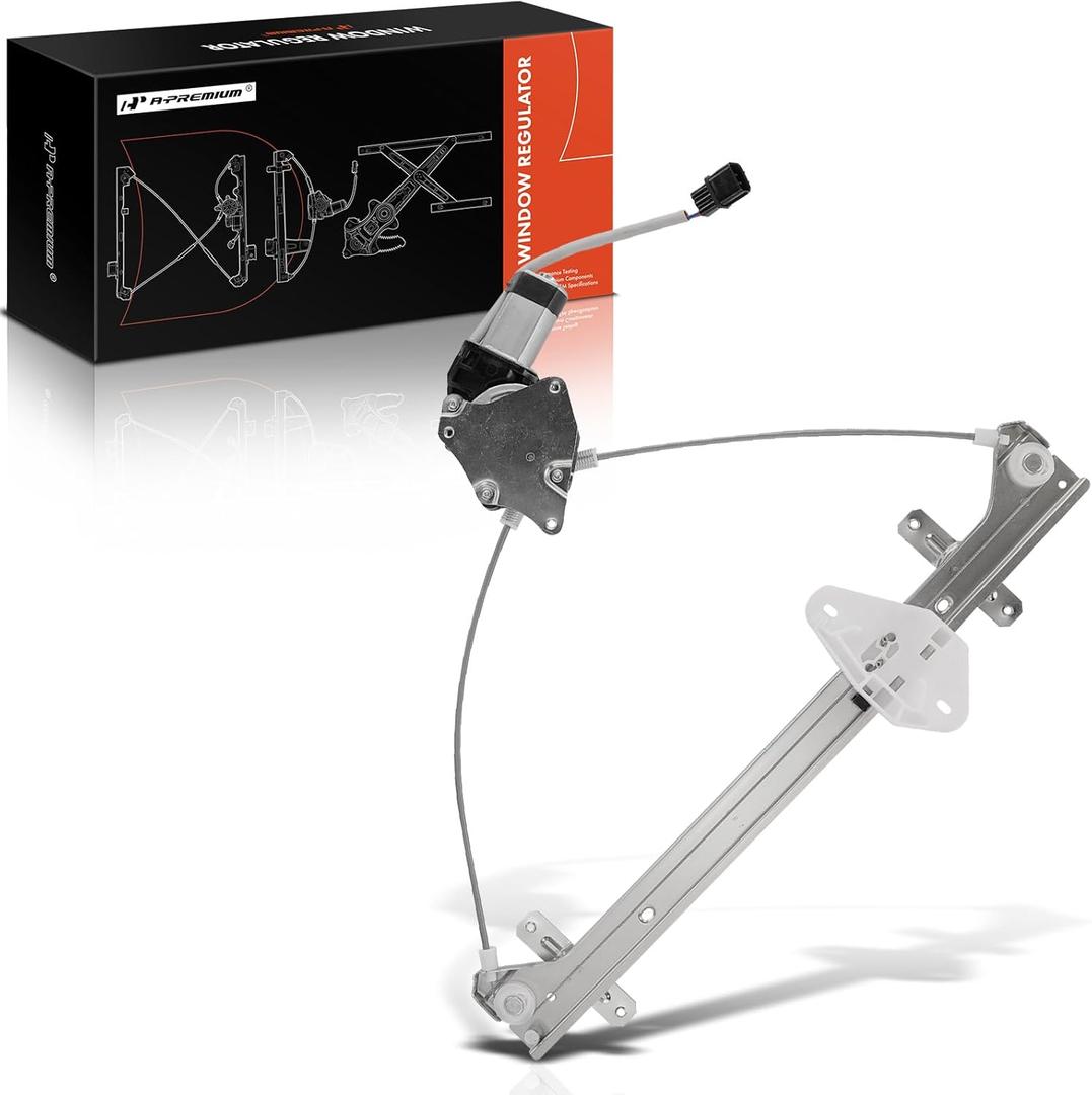 A-Premium Rear Left Driver Side Electric Power Window Regulator with Motor Compatible with Honda Ridgeline 2006-2014 Pickup