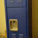Greenvelly Storage Locker for Employee, Office, Metal Gym Locker with 3 Door, Steel Blue Locker Cabinet Organization for School, Free Standing