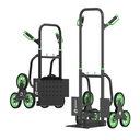 Stair Climbing Hand Truck 440lb，Heavy Duty Dolly Cart for Stairs，Thickened Upgraded Steel Tube Folding Stair Climbing Trolley with Six Wheels and Telescoping Handle