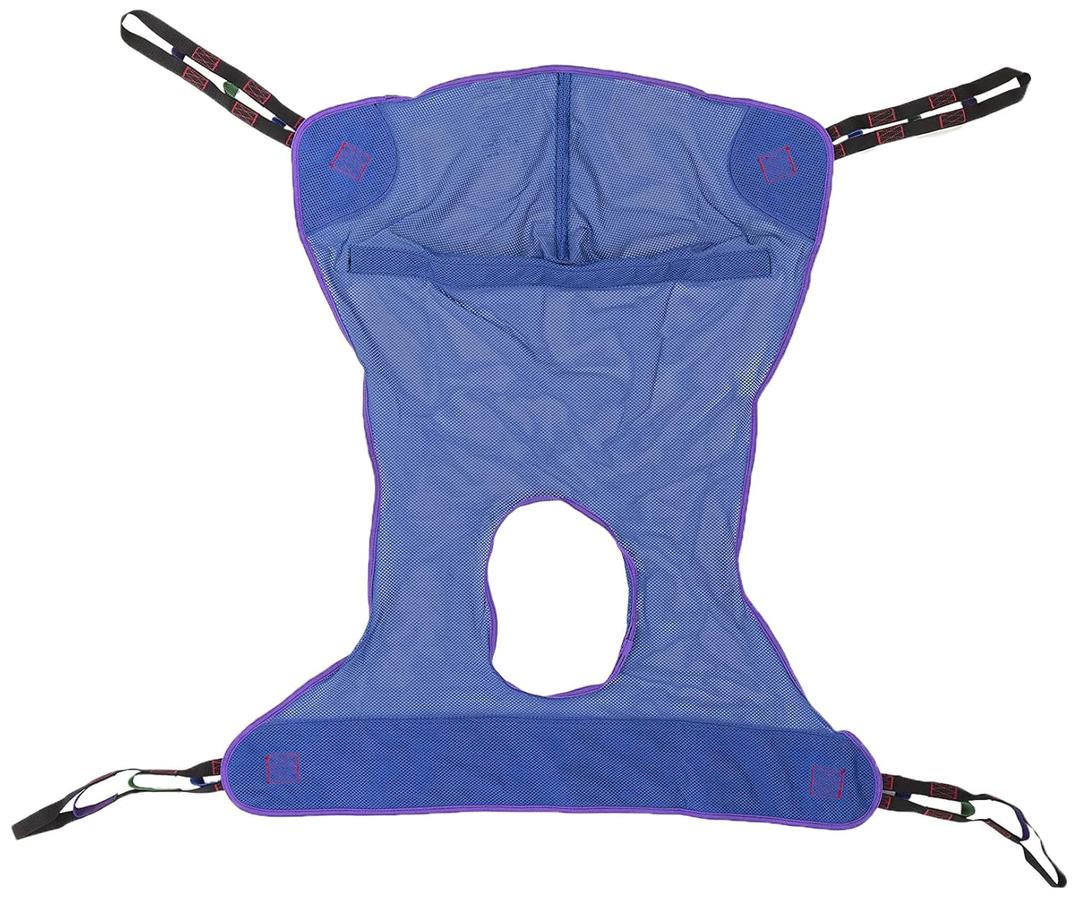 Invacare R114 Full Body Sling with Commode Opening for Patient Lift, Medium, Polyester, Purple/Blue Invacare R114 Full Body Sling with Commode Opening for Patient Lift, Medium, Polyester, Purple/Blue