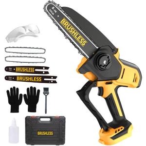 Mini Chainsaw Compatible With Dewalt 20V Battery MAX,8 Inch & 6 Inch Cordless Pruning Chainsaws,1000W Brushless Powered Mini Chain Saw for Tree Trimming (Not Battery)