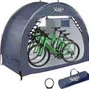 Bike Shed, Waterproof Bicycle Shelter, Outdoor Portable Bike Storage Shed Tent with 210D Oxford Fabric, Bicycle Cover Fits 2-3 Bikes (Blue)